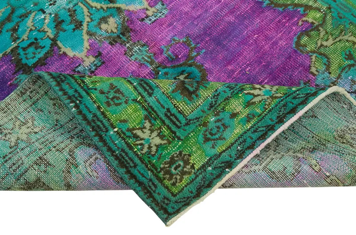 Oyma Yeşil Pamuk Üzerine Yün El Dokuma Kilim-150x256 - Görsel 6