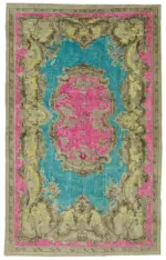 Oyma Multi Pamuk Üzerine Yün El Dokuma Kilim-204x333