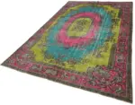 Oyma Multi Pamuk Üzerine Yün El Dokuma Kilim-187x300 - Görsel 3