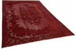 Oyma Kırmızı Pamuk Üzerine Yün El Dokuma Kilim-201x301 - Görsel 2