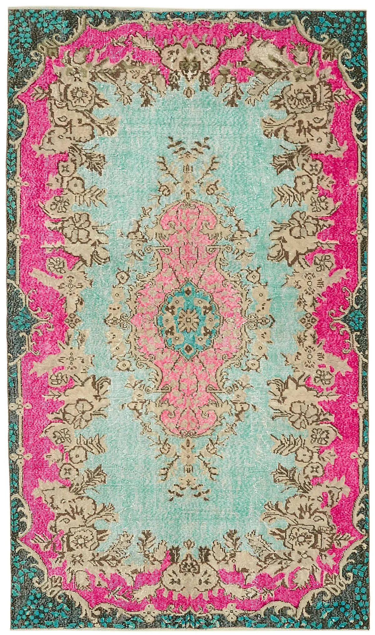 Rc_46903_0_Pink_Hi_Low_Pile_Overdyed_Rugs