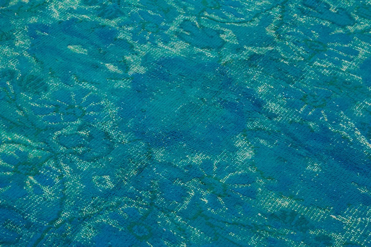 Oyma Mavi Pamuk Üzerine Yün El Dokuma Kilim-180x287 - Görsel 5