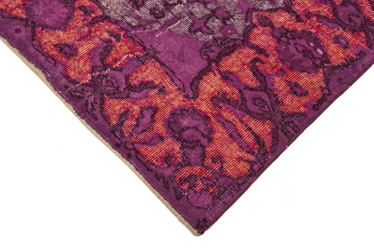 Oyma Mor Pamuk Üzerine Yün El Dokuma Kilim-195x295 - Görsel 4