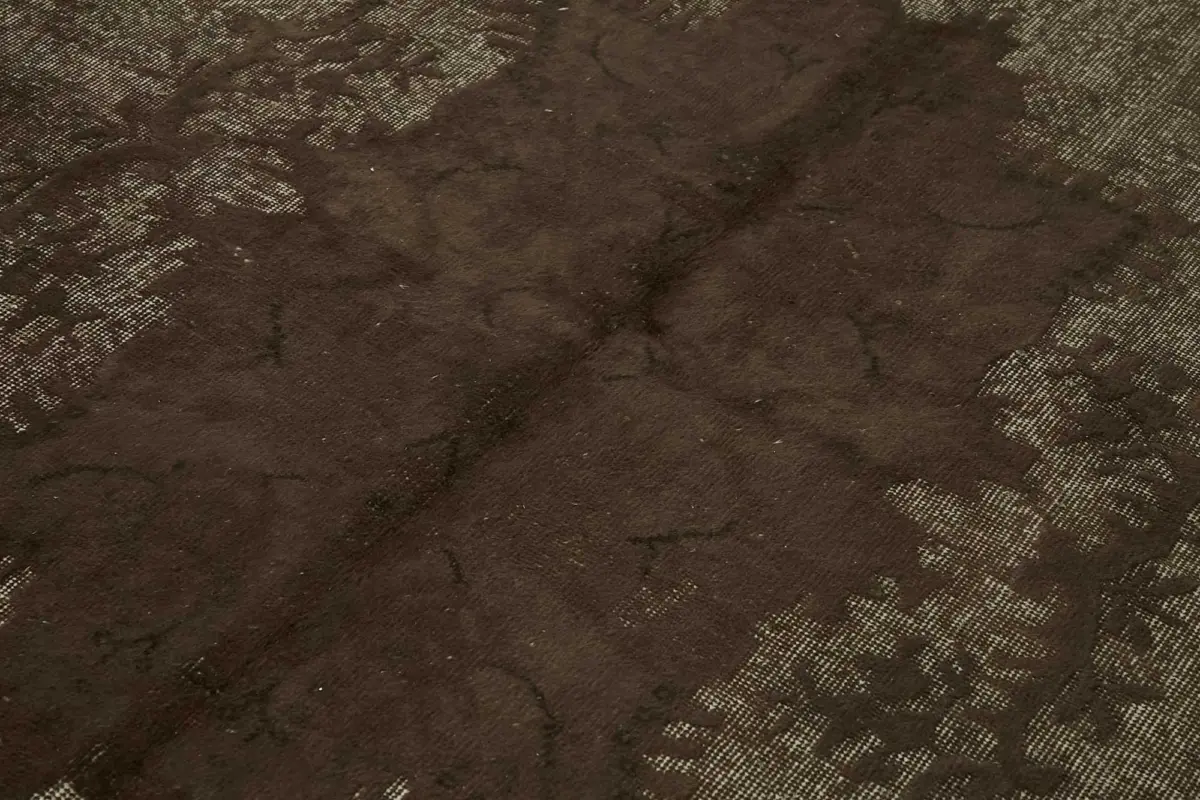 Oyma Kahverengi Pamuk Üzerine Yün El Dokuma Kilim-202x314 - Görsel 5