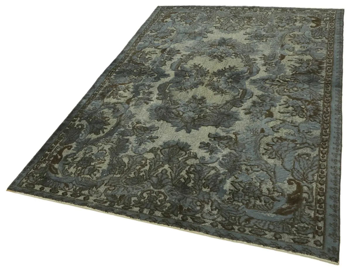 Oyma Gri Pamuk Üzerine Yün El Dokuma Kilim-166x254 - Görsel 3