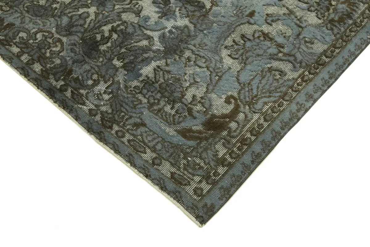 Oyma Gri Pamuk Üzerine Yün El Dokuma Kilim-166x254 - Görsel 4