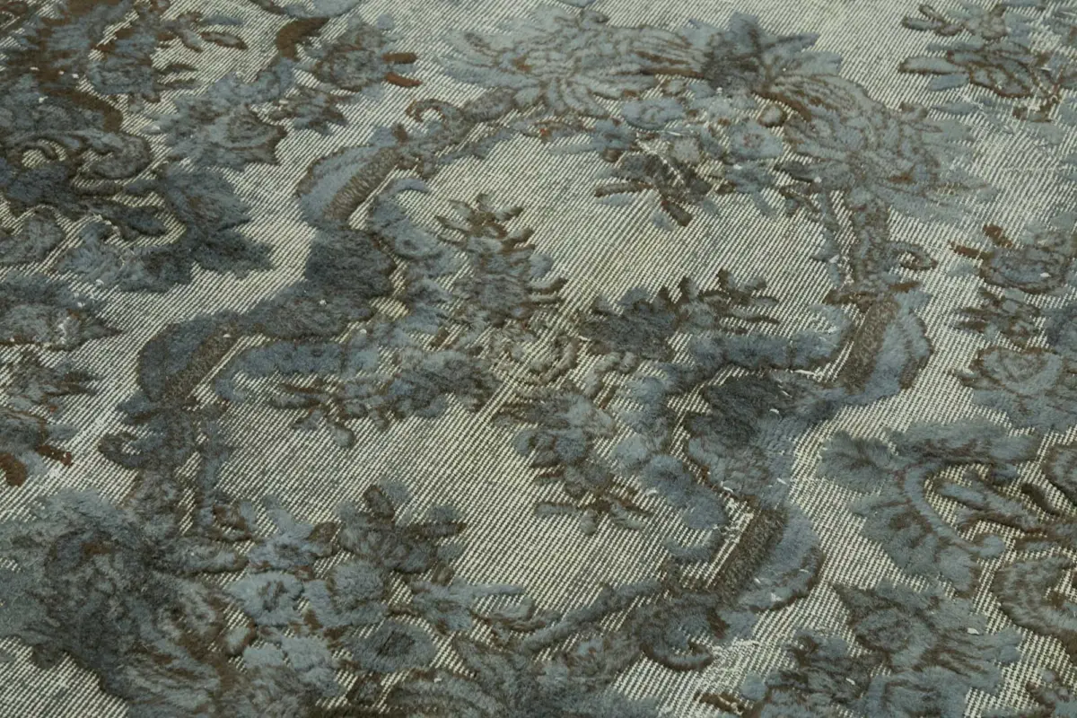 Oyma Gri Pamuk Üzerine Yün El Dokuma Kilim-166x254 - Görsel 5