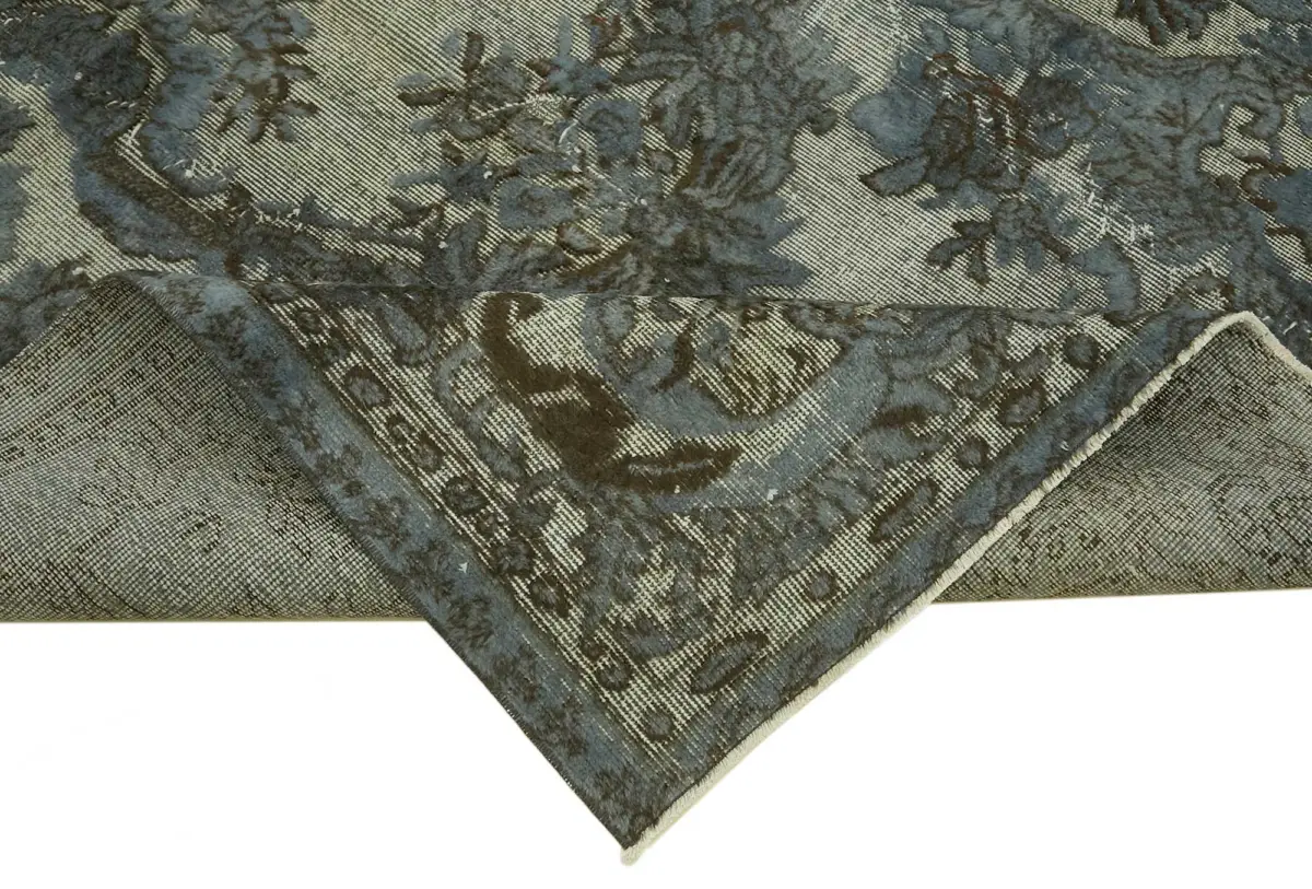 Oyma Gri Pamuk Üzerine Yün El Dokuma Kilim-166x254 - Görsel 6