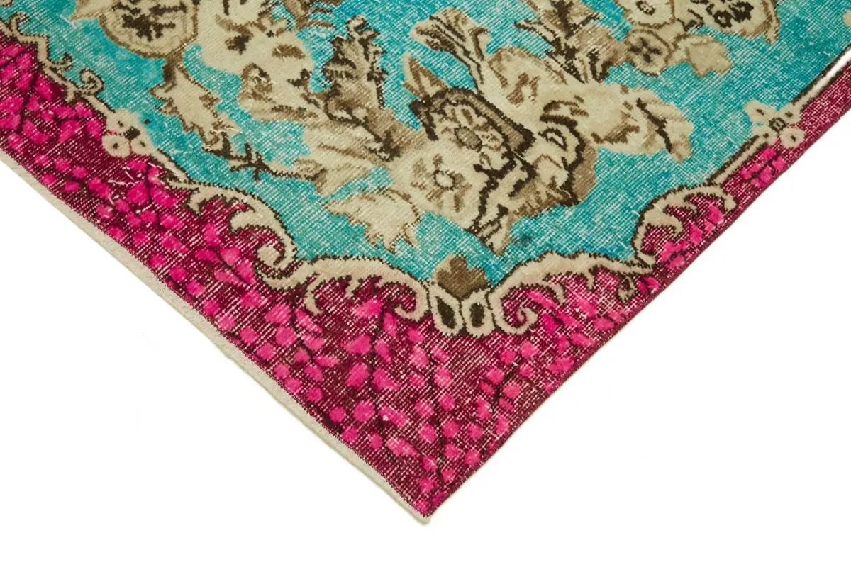 Oyma Pembe Pamuk Üzerine Yün El Dokuma Kilim-172x296 - Görsel 4