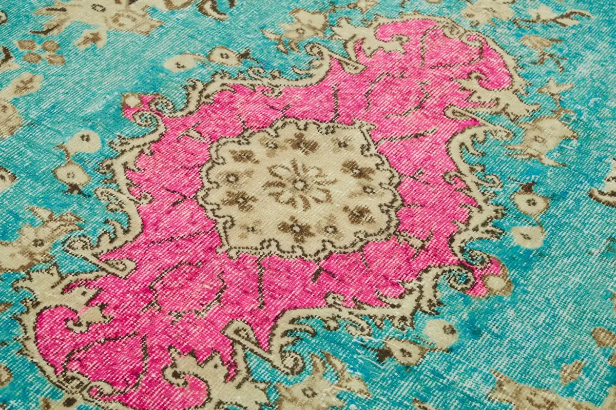 Oyma Pembe Pamuk Üzerine Yün El Dokuma Kilim-172x296 - Görsel 5