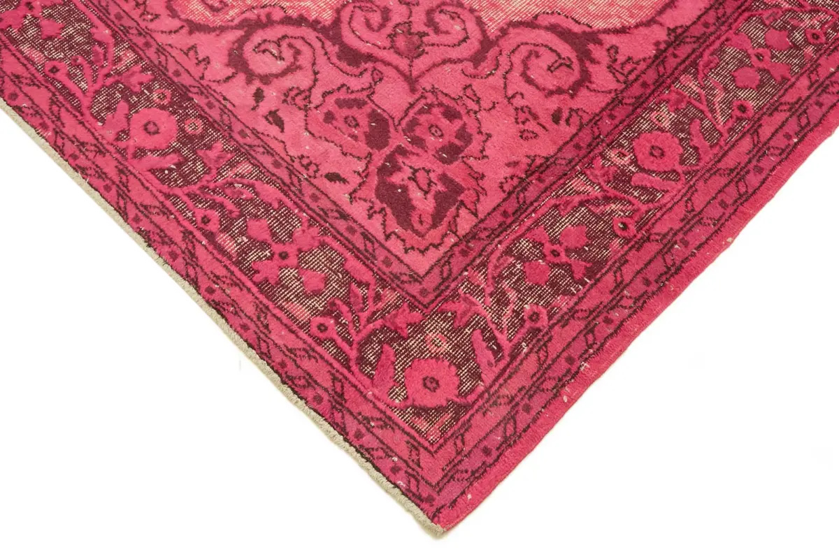 Oyma Pembe Pamuk Üzerine Yün El Dokuma Kilim-205x310 - Görsel 4