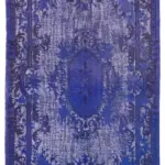 Oyma Mor Pamuk Üzerine Yün El Dokuma Kilim-190x305