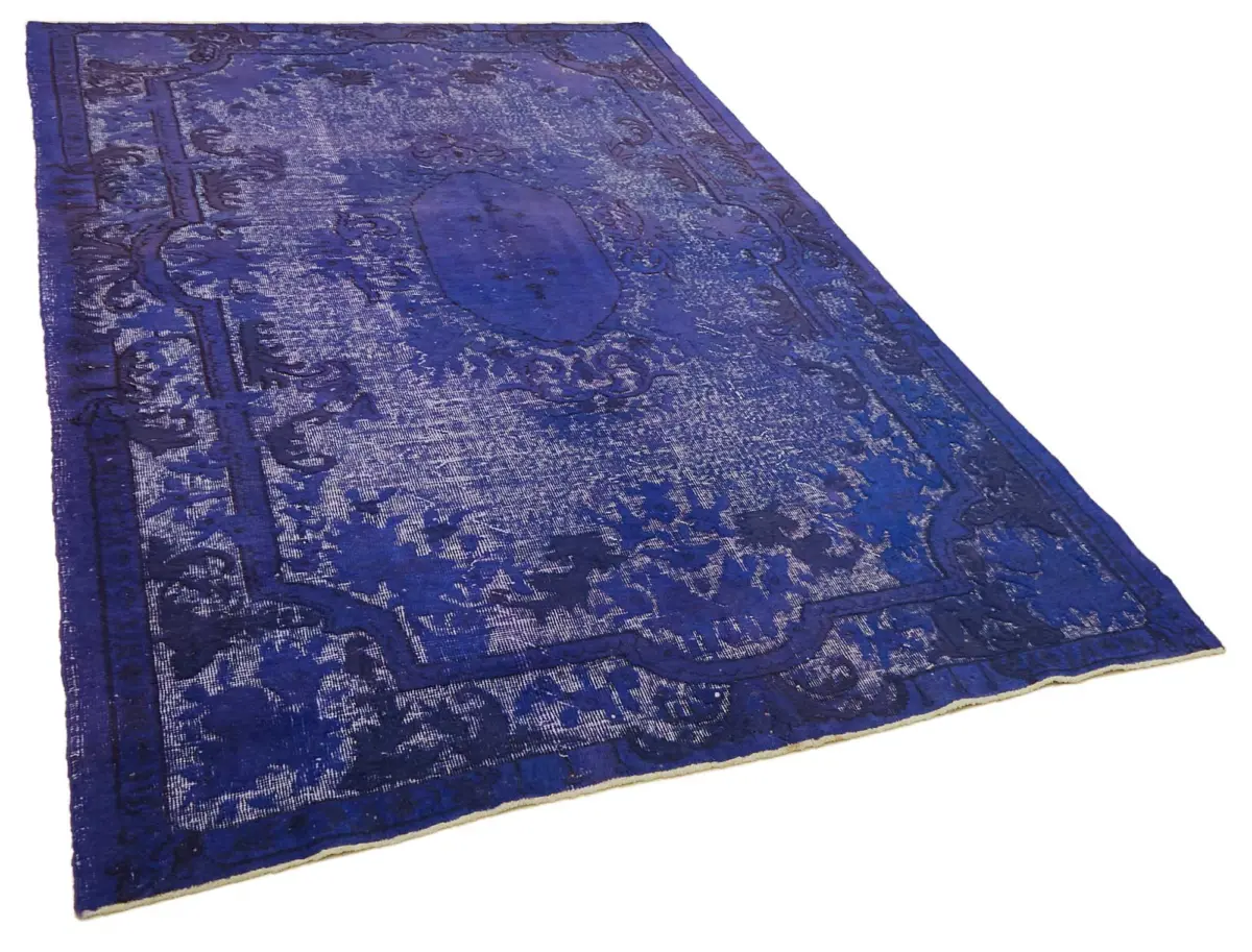 Oyma Mor Pamuk Üzerine Yün El Dokuma Kilim-190x305 - Görsel 2