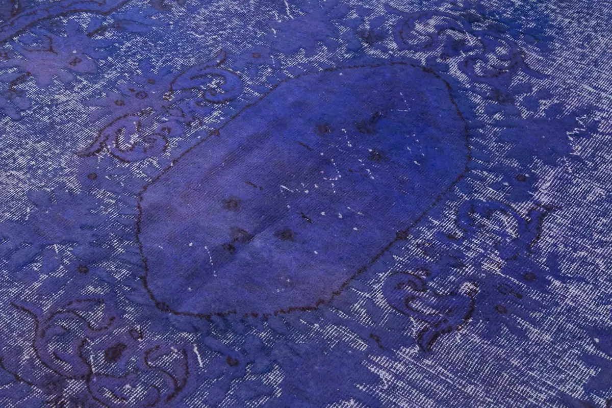 Oyma Mor Pamuk Üzerine Yün El Dokuma Kilim-190x305 - Görsel 5