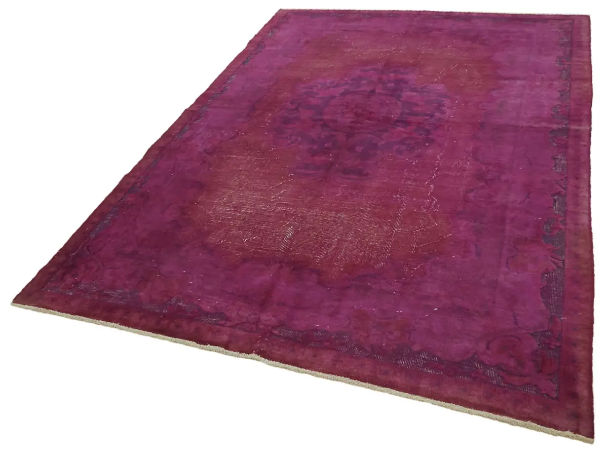 Oyma Mor Pamuk Üzerine Yün El Dokuma Kilim-200x300 - Görsel 3