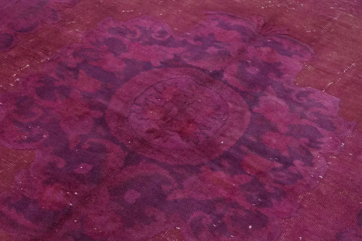 Oyma Mor Pamuk Üzerine Yün El Dokuma Kilim-200x300 - Görsel 5