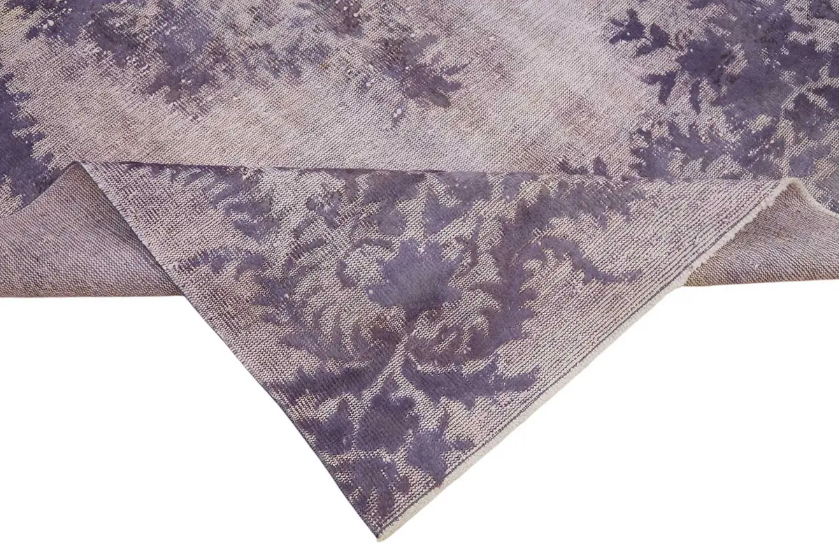 Oyma Mor Pamuk Üzerine Yün El Dokuma Kilim-183x310 - Görsel 6