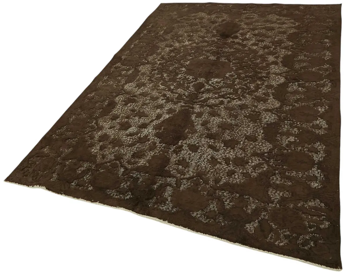 Oyma Kahverengi Pamuk Üzerine Yün El Dokuma Kilim-168x264 - Görsel 3