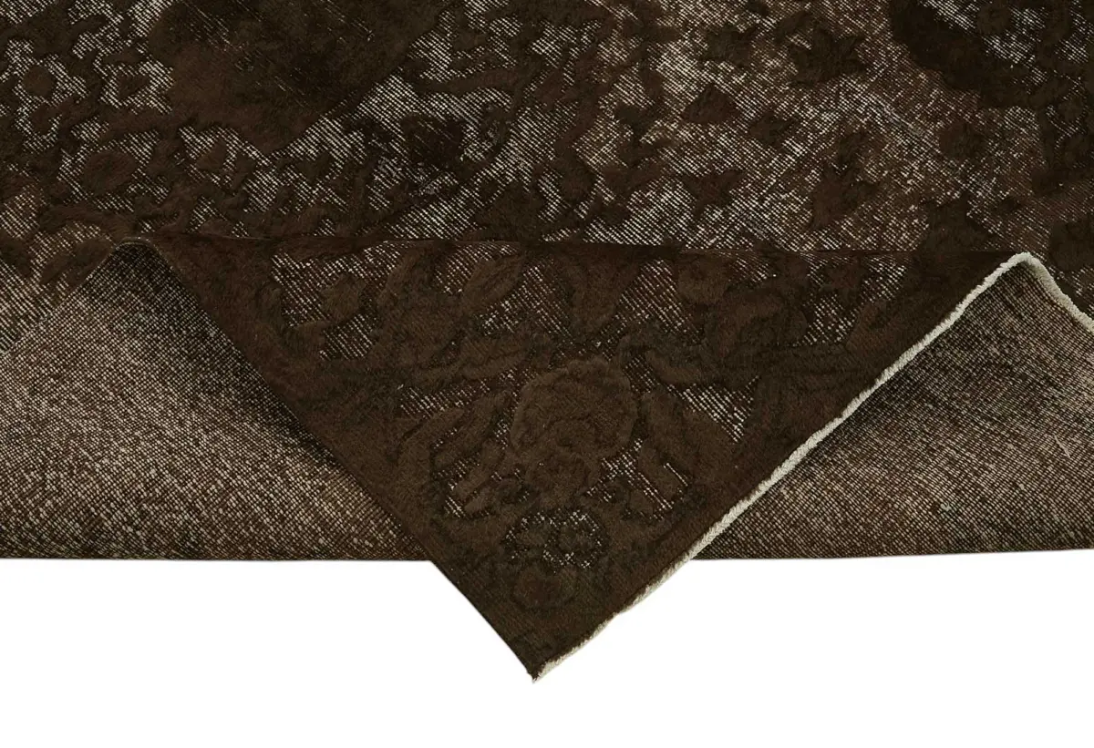 Oyma Kahverengi Pamuk Üzerine Yün El Dokuma Kilim-168x264 - Görsel 6