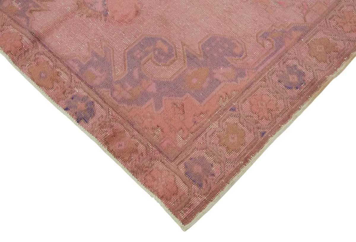 Oyma Pembe Pamuk Üzerine Yün El Dokuma Kilim-138x236 - Görsel 4