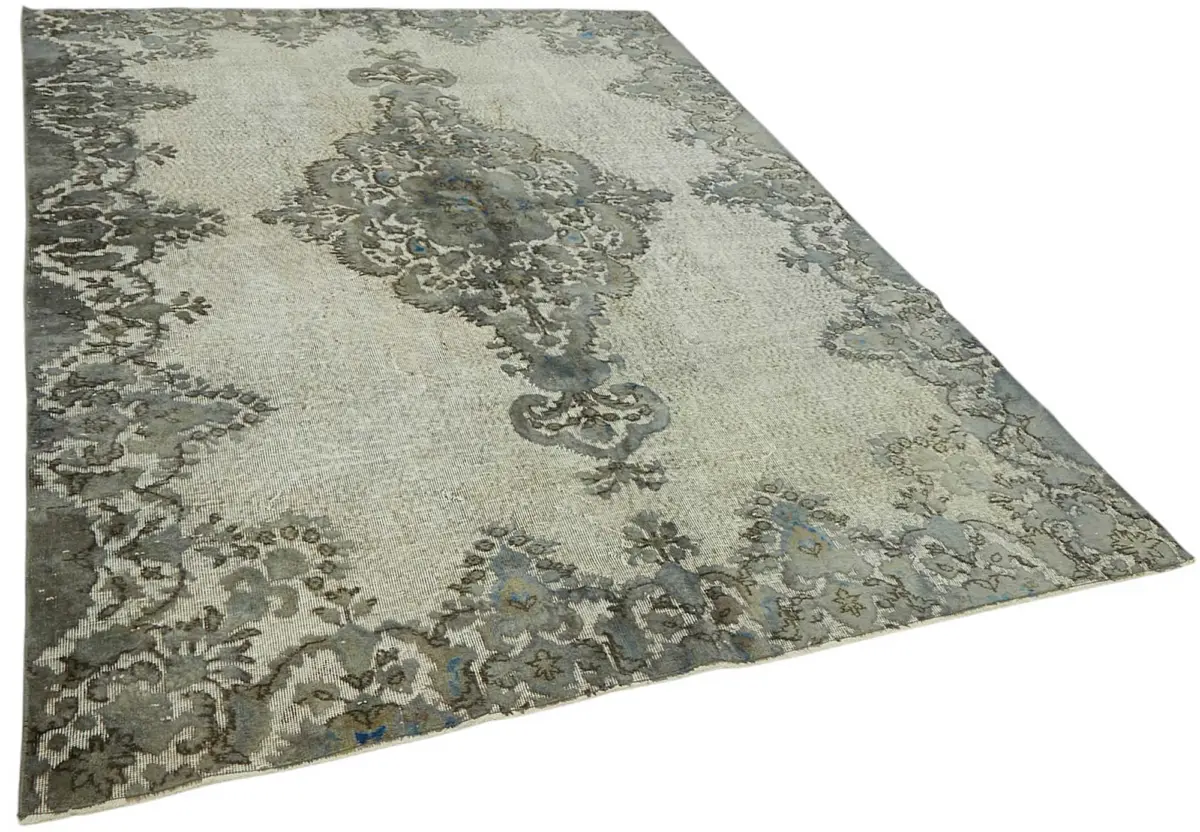 Oyma Gri Pamuk Üzerine Yün El Dokuma Kilim-208x308 - Görsel 2