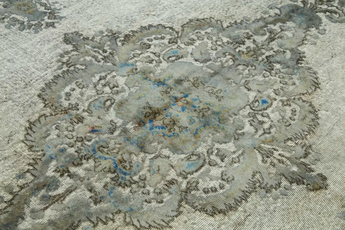 Oyma Gri Pamuk Üzerine Yün El Dokuma Kilim-208x308 - Görsel 5