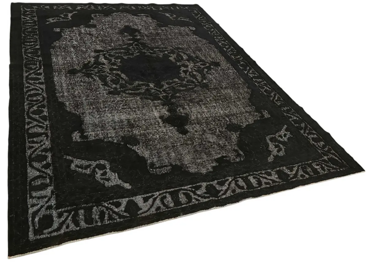 Oyma Siyah Pamuk Üzerine Yün El Dokuma Kilim-210x299 - Görsel 2