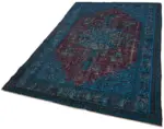 Oyma Mavi Pamuk Üzerine Yün El Dokuma Kilim-148x230 - Görsel 3