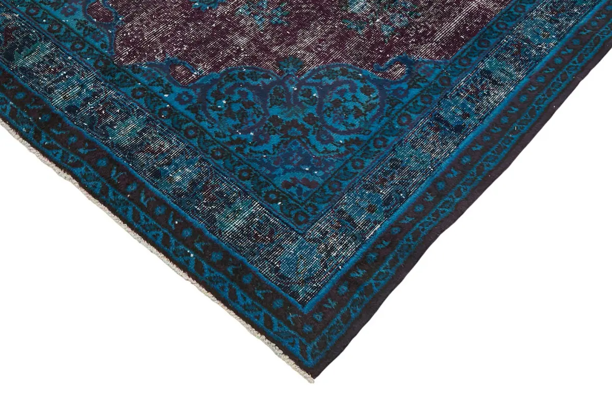 Oyma Mavi Pamuk Üzerine Yün El Dokuma Kilim-148x230 - Görsel 4
