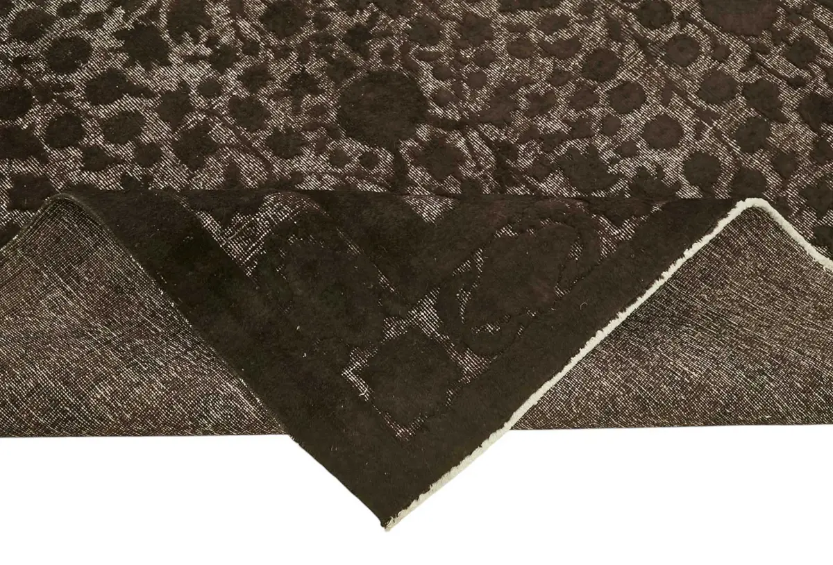 Oyma Kahverengi Pamuk Üzerine Yün El Dokuma Kilim-198x286 - Görsel 6