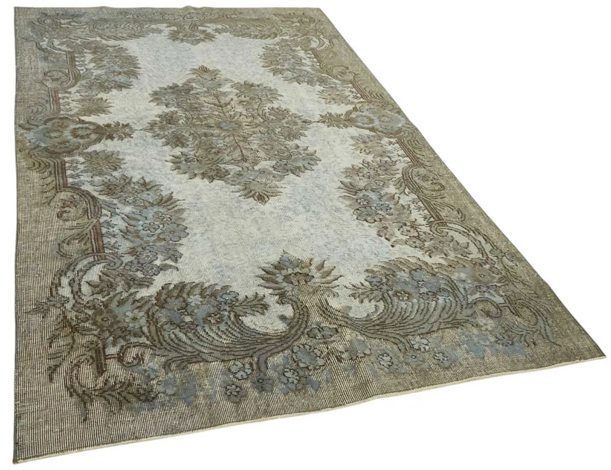 Oyma Gri Pamuk Üzerine Yün El Dokuma Kilim-164x267 - Görsel 2