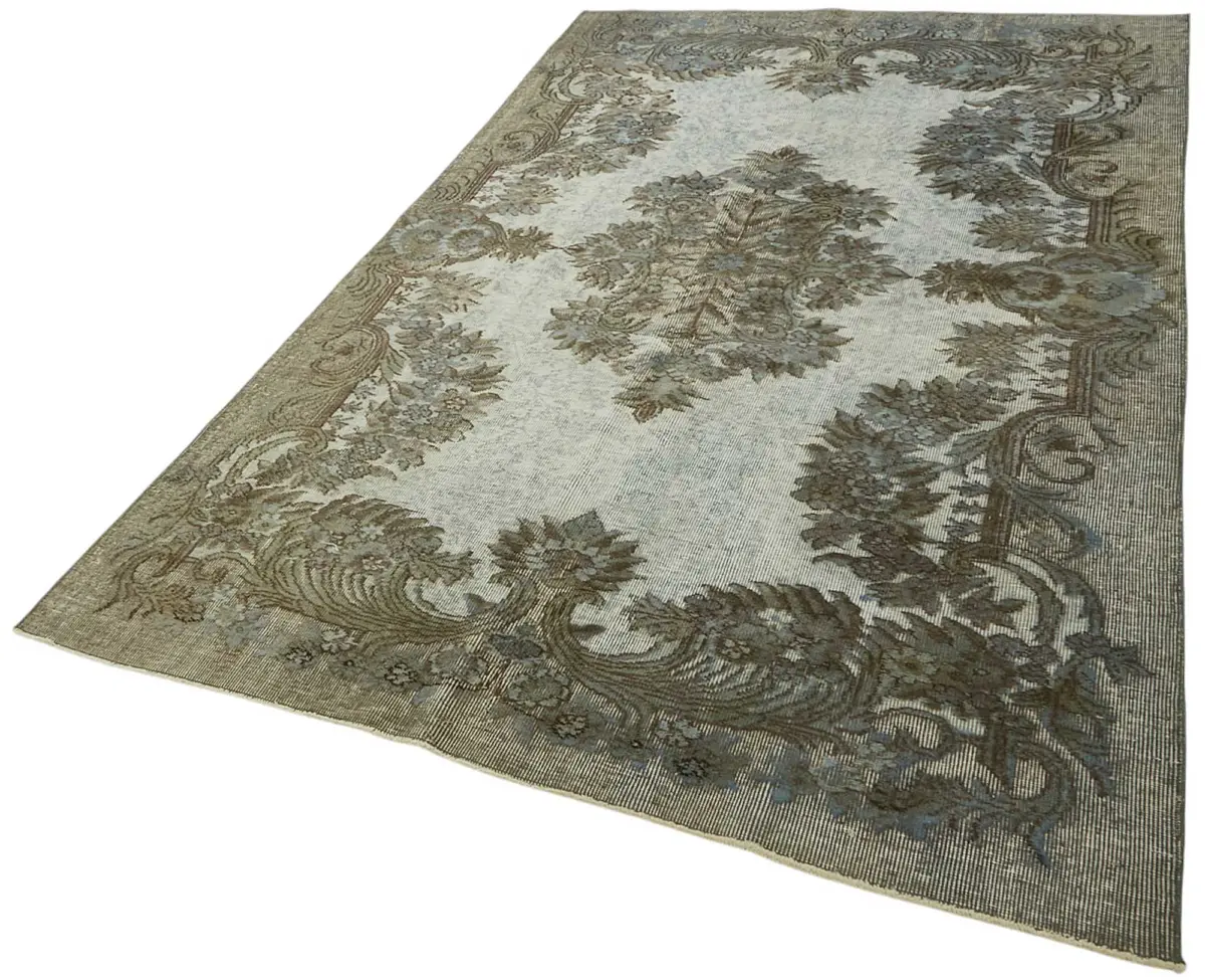 Oyma Gri Pamuk Üzerine Yün El Dokuma Kilim-164x267 - Görsel 3