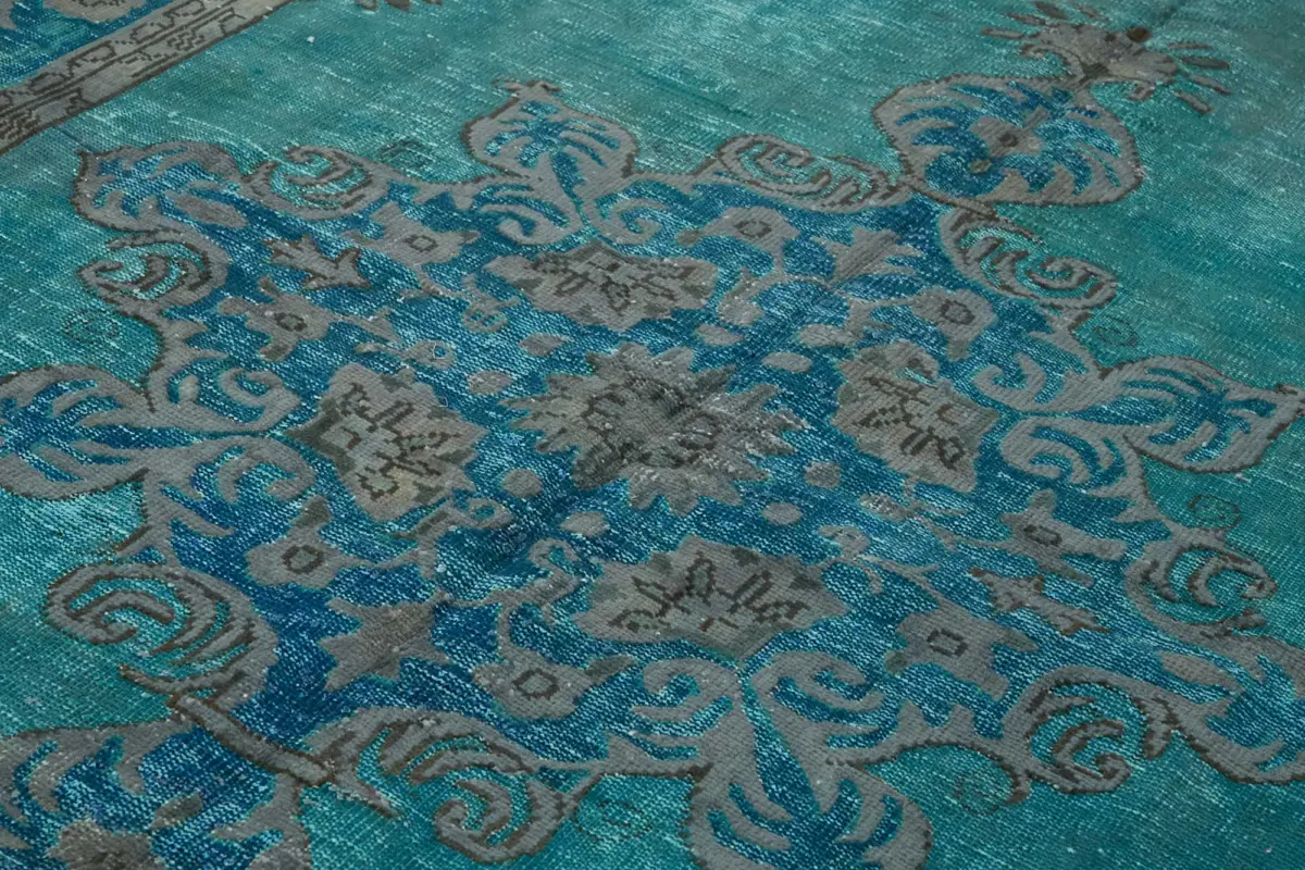 Oyma Mavi Pamuk Üzerine Yün El Dokuma Kilim-213x330 - Görsel 5