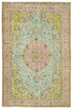 Oyma Multi Pamuk Üzerine Yün El Dokuma Kilim-185x283