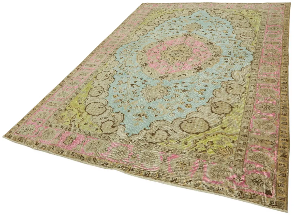 Oyma Multi Pamuk Üzerine Yün El Dokuma Kilim-185x283 - Görsel 3