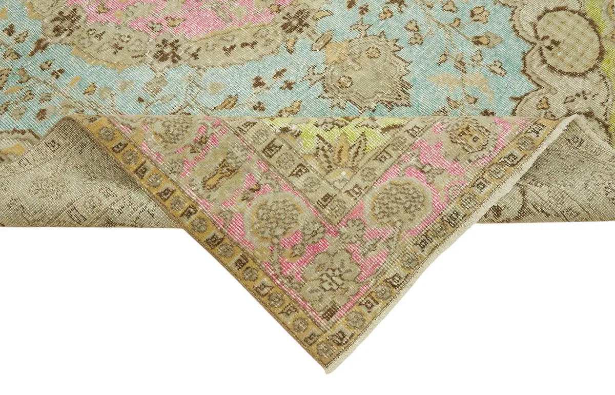 Oyma Multi Pamuk Üzerine Yün El Dokuma Kilim-185x283 - Görsel 6