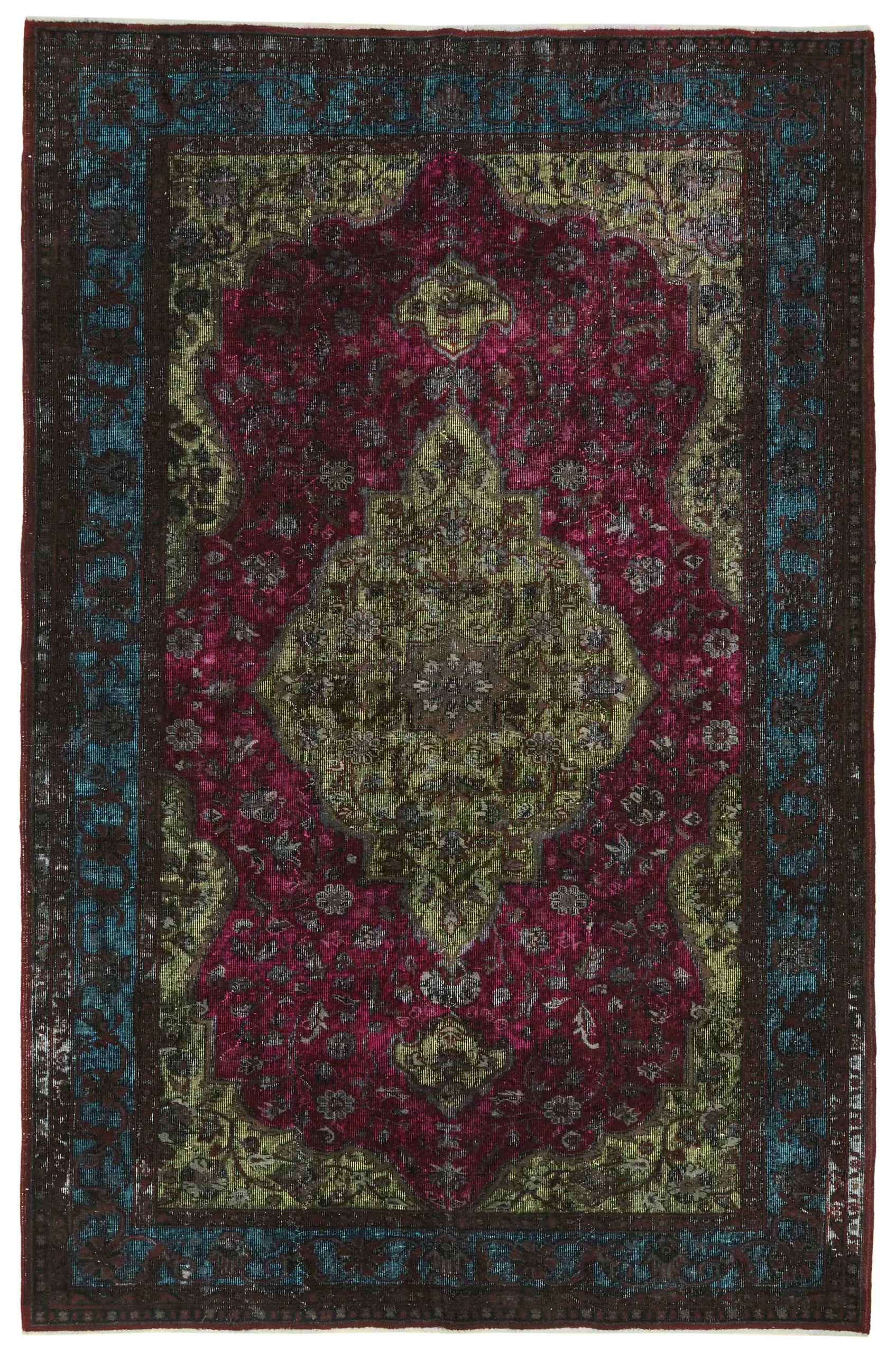 Oyma Multi Pamuk Üzerine Yün El Dokuma Kilim-200x300 - Görsel 1