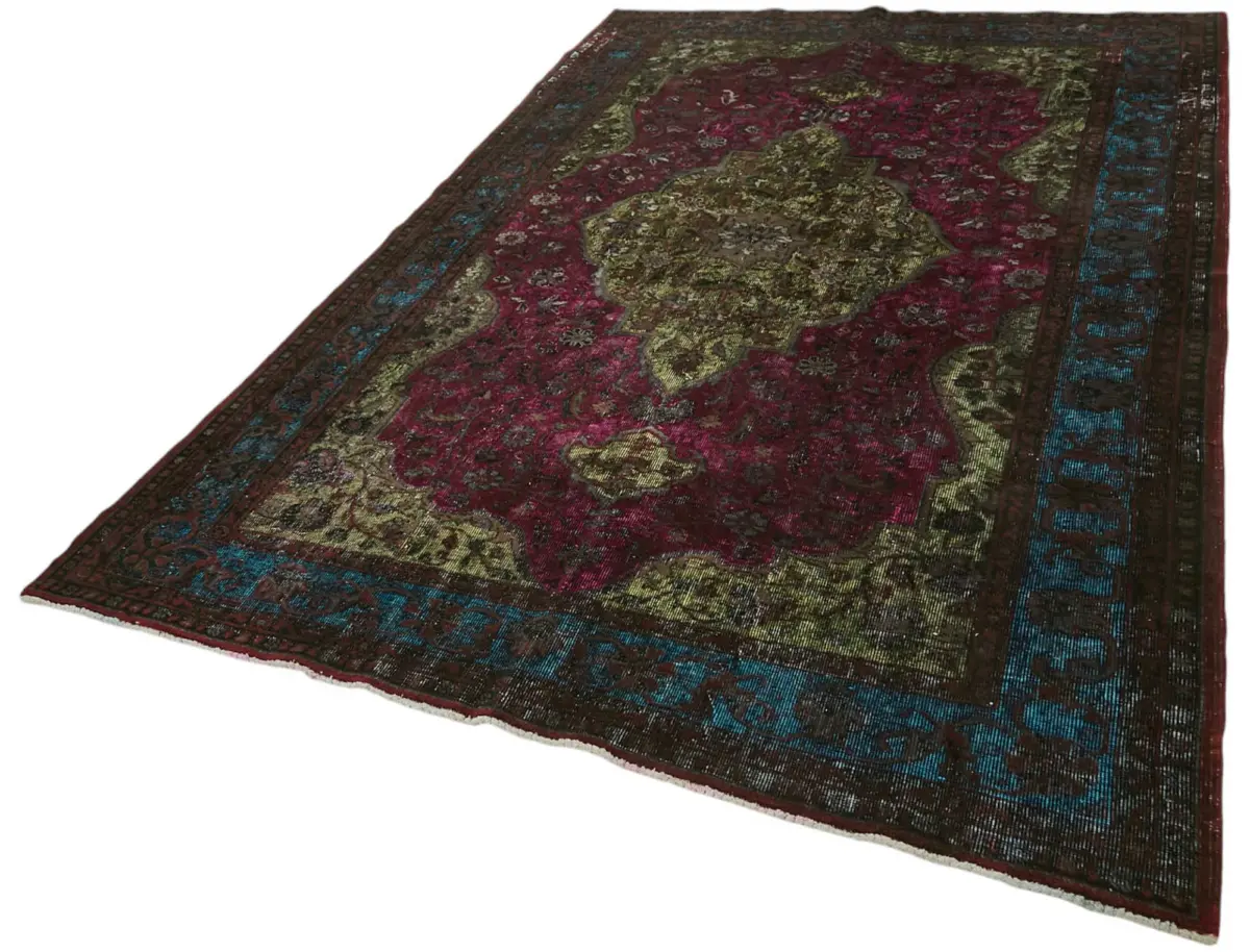 Oyma Multi Pamuk Üzerine Yün El Dokuma Kilim-200x300 - Görsel 3