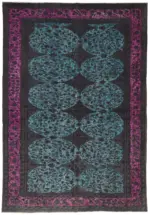 Oyma Yeşil Pamuk Üzerine Yün El Dokuma Kilim-225x330