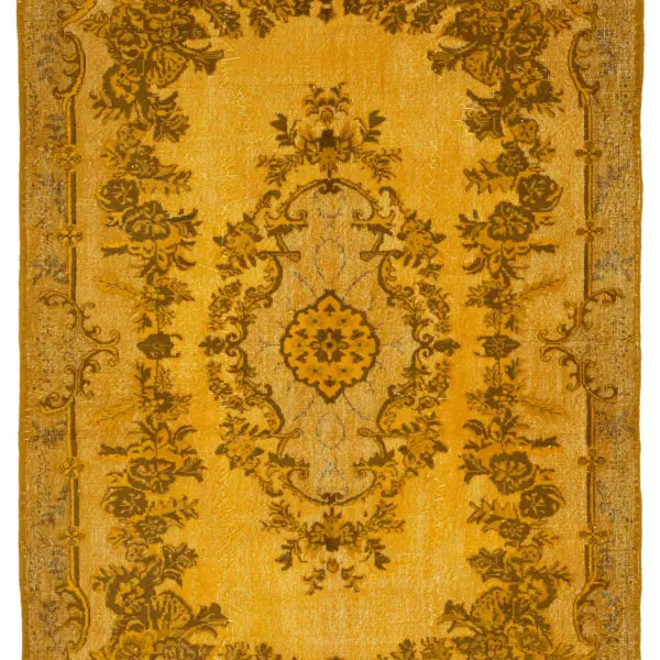 Rc_46962_0_Yellow_Hi_Low_Pile_Overdyed_Rugs