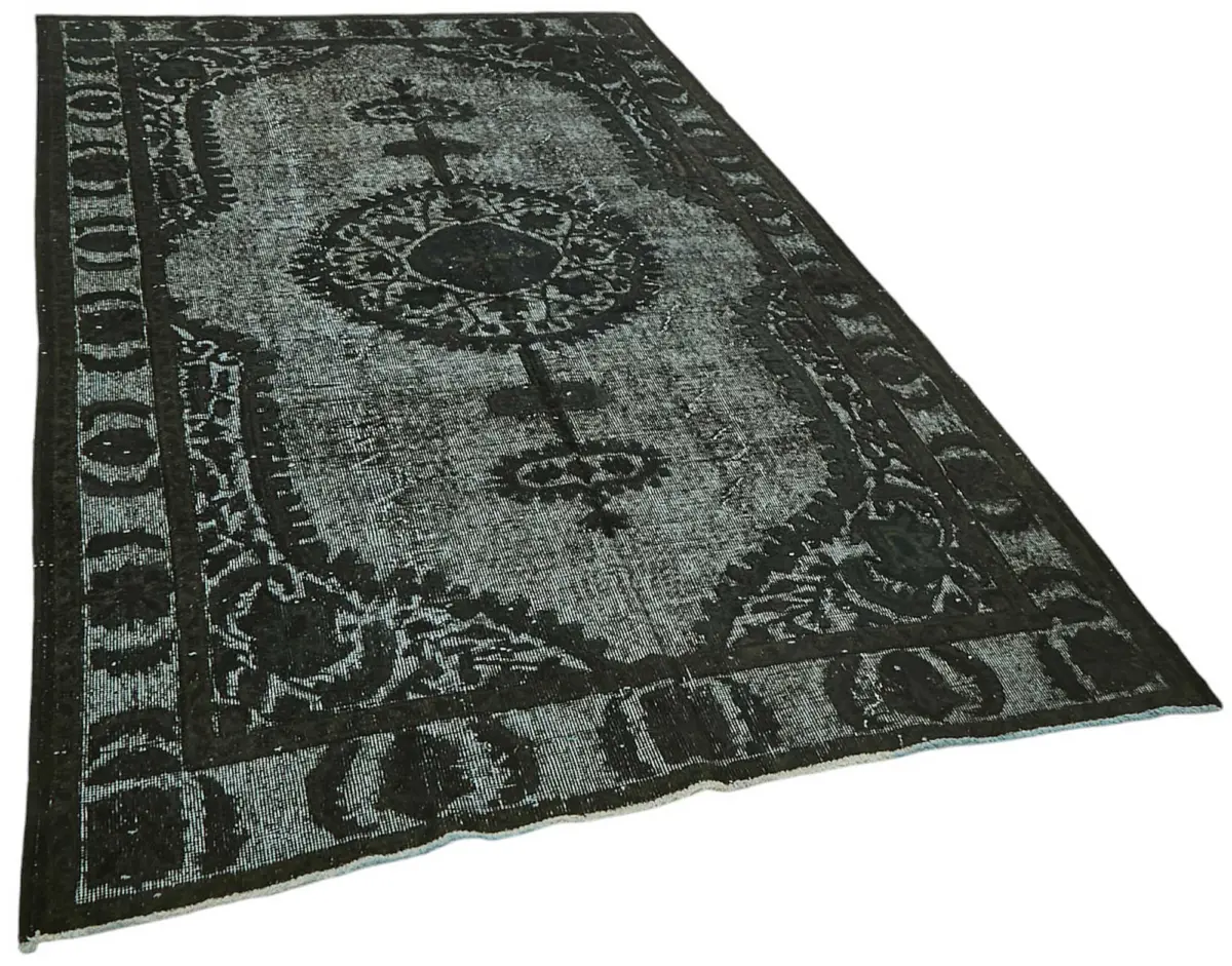 Oyma Siyah Pamuk Üzerine Yün El Dokuma Kilim-171x293 - Görsel 2