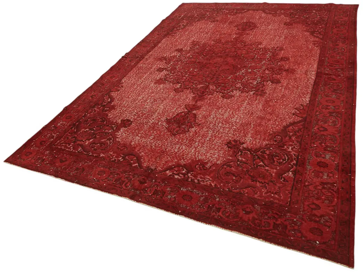 Oyma Kırmızı Pamuk Üzerine Yün El Dokuma Kilim-208x335 - Görsel 3