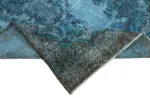 Oyma Mavi Pamuk Üzerine Yün El Dokuma Kilim-177x294 - Görsel 6