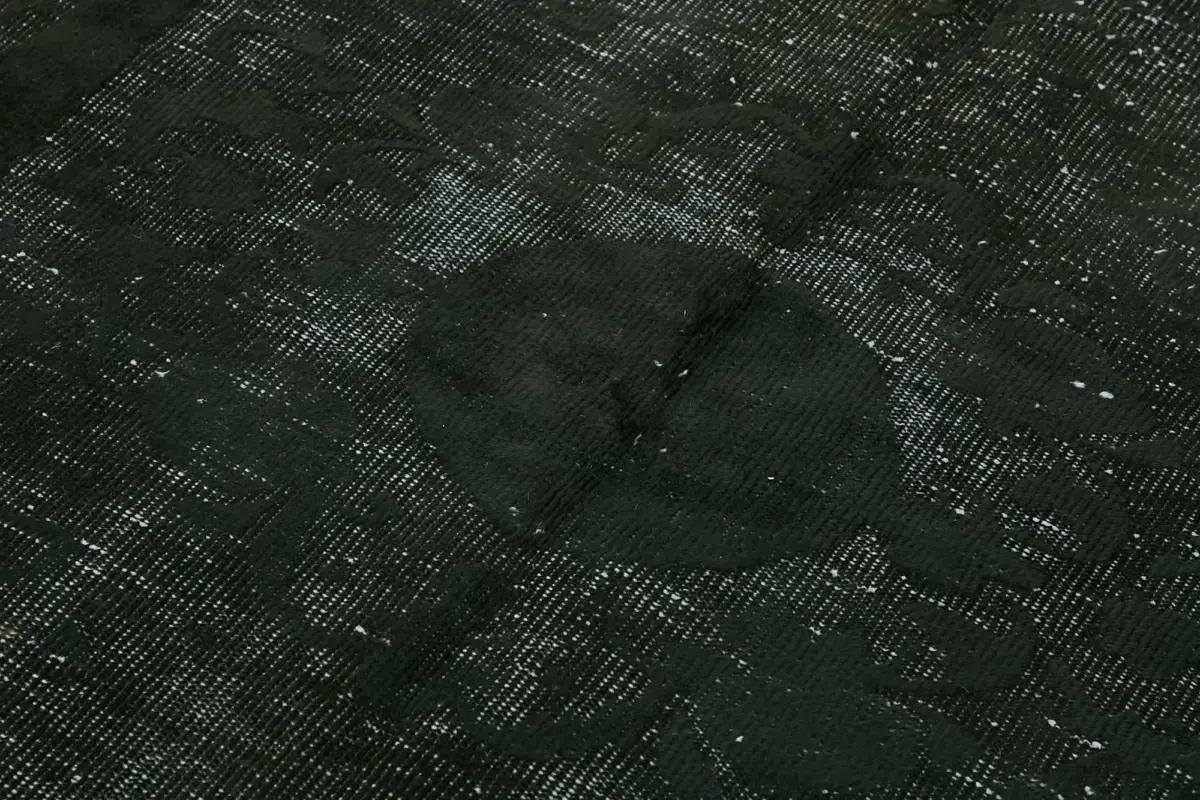 Oyma Siyah Pamuk Üzerine Yün El Dokuma Kilim-145x244 - Görsel 5