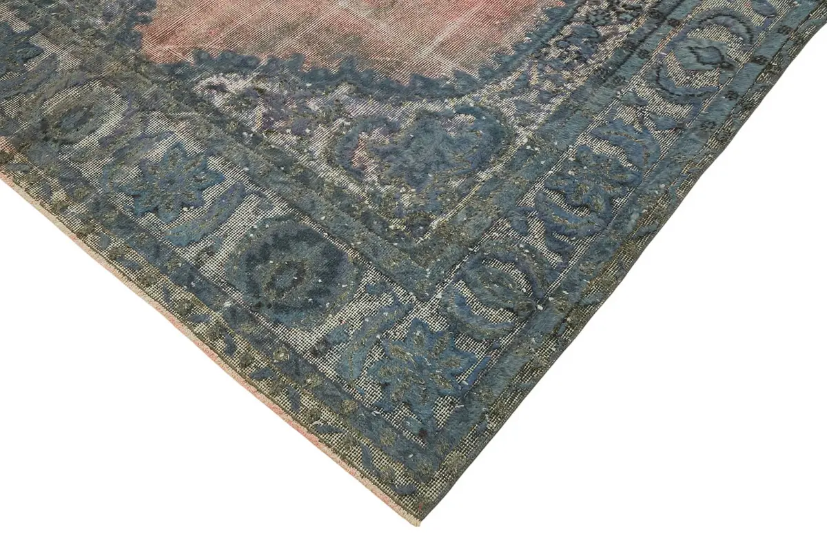 Oyma Mavi Pamuk Üzerine Yün El Dokuma Kilim-208x304 - Görsel 4