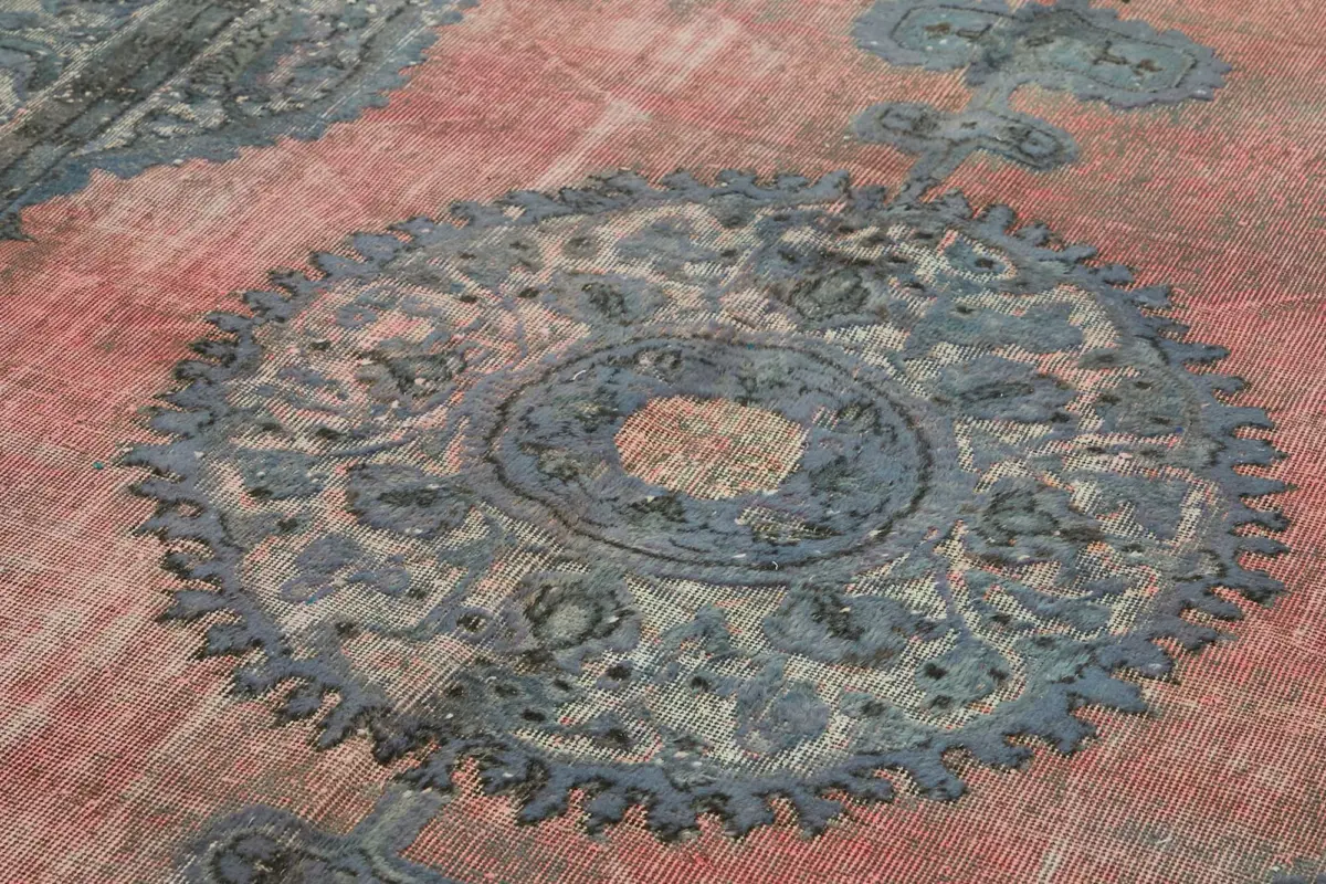 Oyma Mavi Pamuk Üzerine Yün El Dokuma Kilim-208x304 - Görsel 5