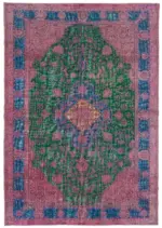 Oyma Mor Pamuk Üzerine Yün El Dokuma Kilim-230x330