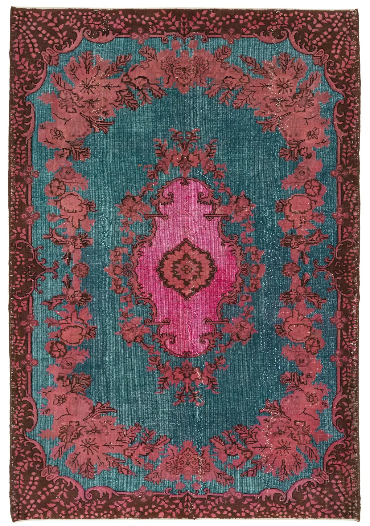 Rc_46985_0_Pink_Hi_Low_Pile_Overdyed_Rugs