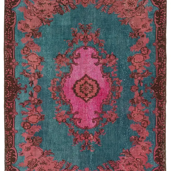 Rc_46985_0_Pink_Hi_Low_Pile_Overdyed_Rugs