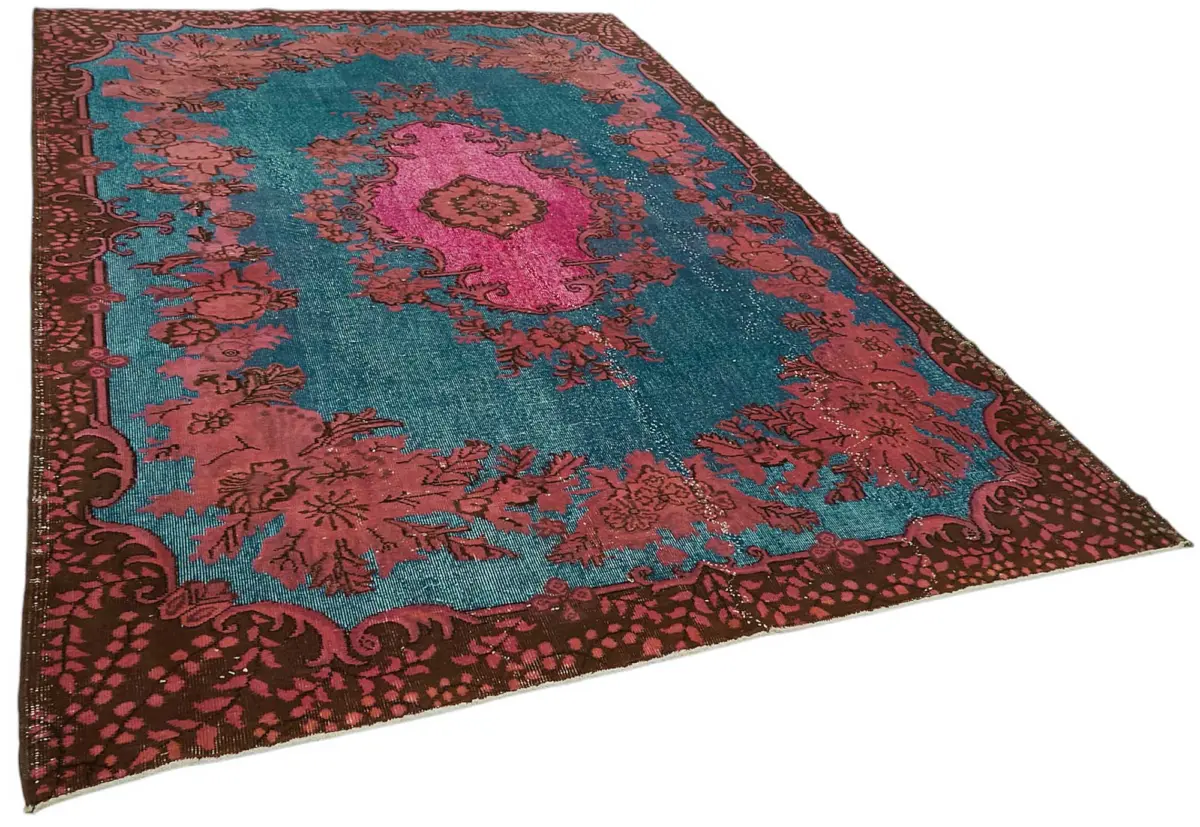Oyma Pembe Pamuk Üzerine Yün El Dokuma Kilim-209x309 - Görsel 2